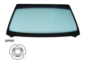JUMASA V3030535 - PARABRISAS VERDE CONTROL SOLAR SERIGRAFIADO BASE ESPEJO VENT