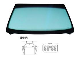 JUMASA V3302058 - PARABRISAS VERDE DIFUMINADO GRIS CONTROL SOLAR SERIGRAFIADO