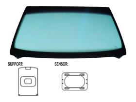 JUMASA V3330130 - PARABRISAS VERDE CONTROL SOLAR SERIGRAFIADO BASE ESPEJO SENS