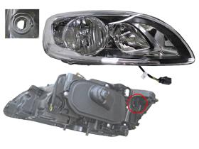 JUMASA 38326045 - FARO DERECHO LED ELECTRICO CON MOTOR/BASE NEGRA H7+H9+PWY24W
