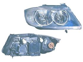 JUMASA 38320545 - FARO DERECHO ELECTRICO CON MOTOR/BASE NEGRA H7+H7+PY21W+W5W