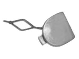 JUMASA 28041071 - TAPA GANCHO PARACHOQUES TRASERO IMPRIMADA CITROËN C3 II (09/