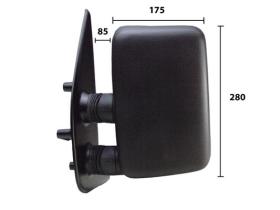 JUMASA 54173510 - ESPEJO IZQUIERDO MANUAL, CONVEXO, BRAZO CORTO (85X280X175) C