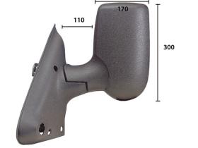 JUMASA 54211544 - ESPEJO IZQUIERDO MANUAL, CONVEXO, BRAZO CORTO (110X300X170)