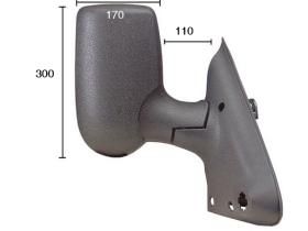JUMASA 54221544 - ESPEJO DERECHO MANUAL, CONVEXO, BRAZO CORTO (110X300X170) FO