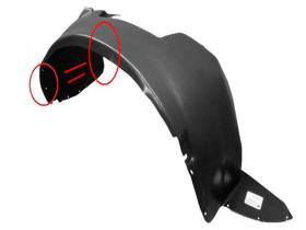 JUMASA 08741077 - GUARDABARROS DELANTERO DERECHO SIN FALDILLAS CITROËN NEMO (A