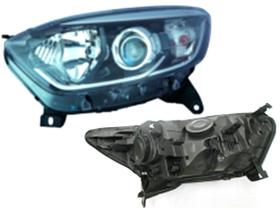JUMASA 38334008 - FARO IZQUIERDO H1+H1 ELECTRICO BASE NEGRA CON PERFIL CROMADO