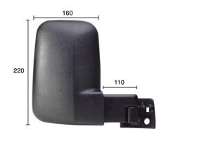 JUMASA 54221540 - ESPEJO DERECHO, COMPLETO, MANUAL, CONVEXO, BRAZO CORTO, 110X