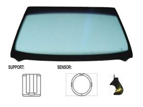 JUMASA V3302033 - PARABRISAS VERDE DIFUMINADO VERDE CONTROL SOLAR SERIGRAFIA M