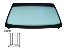 JUMASA V3302034 - PARABRISAS VERDE DIFUMINADO VERDE CONTROL SOLAR SERIGRAFIA M